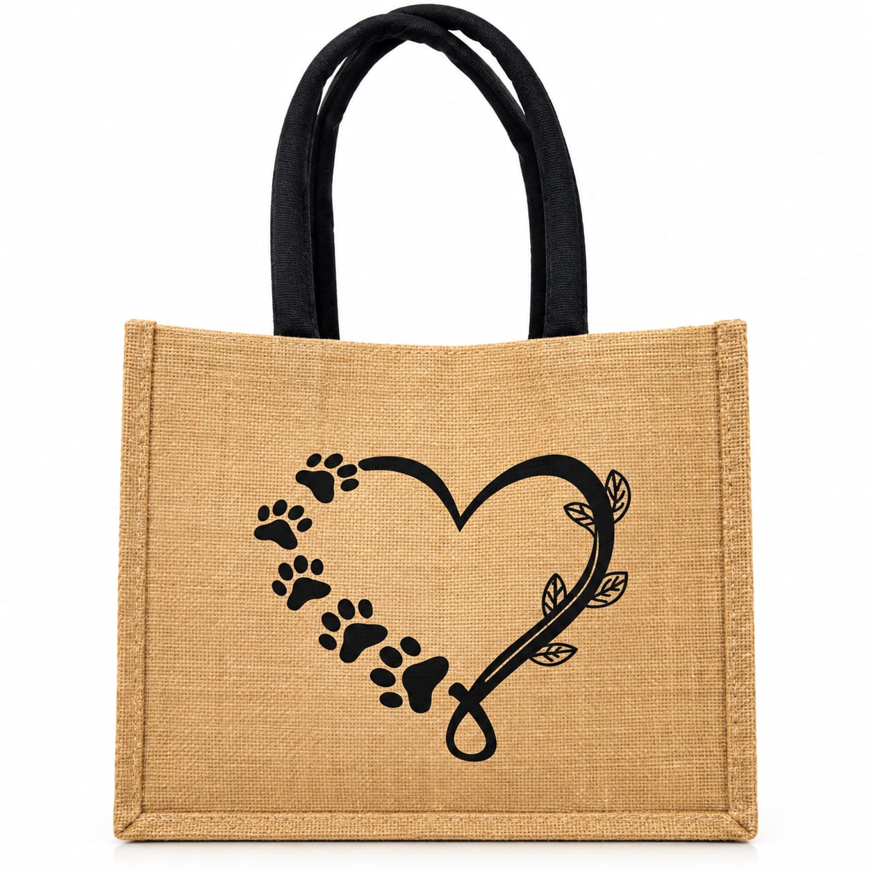 👜 Peace Love Coffee – Trendy Jute Hand Bag ☕❤️
