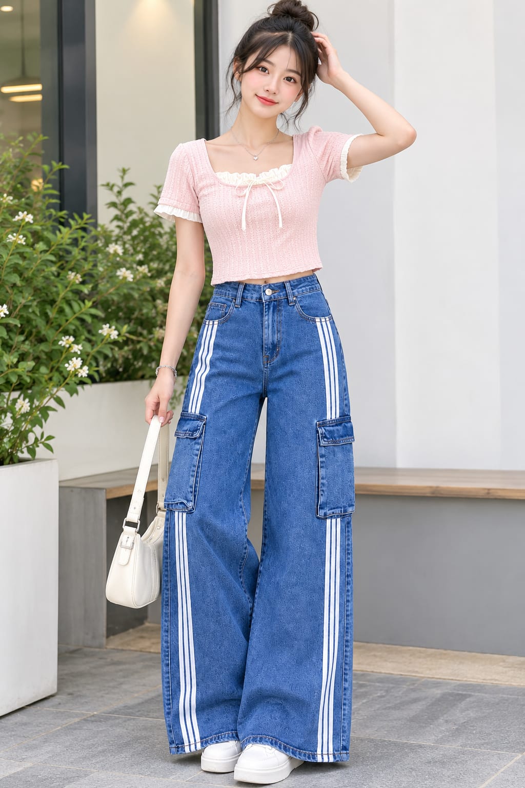 ✨Trendy Imported Denim Cargo Pants ✨